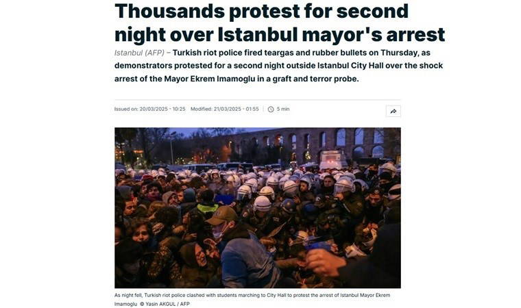 Dünya Türkiye'deki protestoları böyle gördü: 'Yasağa meydan okuyorlar...'