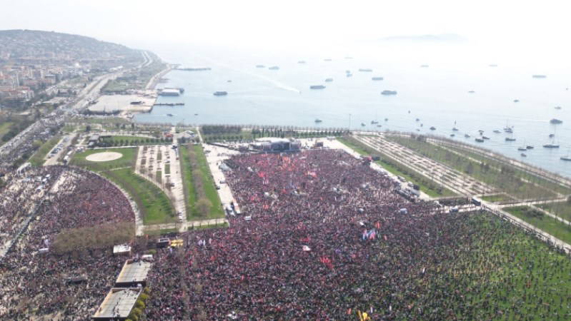 CHP'nin 'Ekrem İmamoğlu'na Özgürlük Mitingi'nden tarihi kareler!