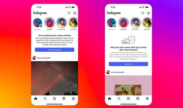 Instagram yaşınıza göre ayarlarınızı güncelleyebilecek