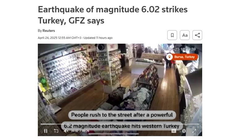 İstanbul depremi dünya basınında: 'Bu gelişme iki olasılığa işaret ediyor...'