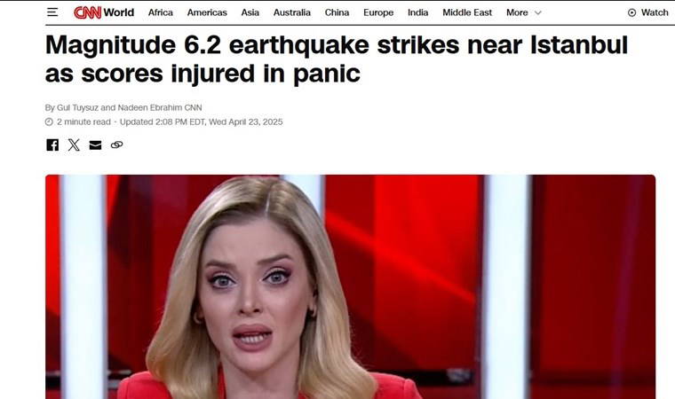 İstanbul depremi dünya basınında: 'Bu gelişme iki olasılığa işaret ediyor...'