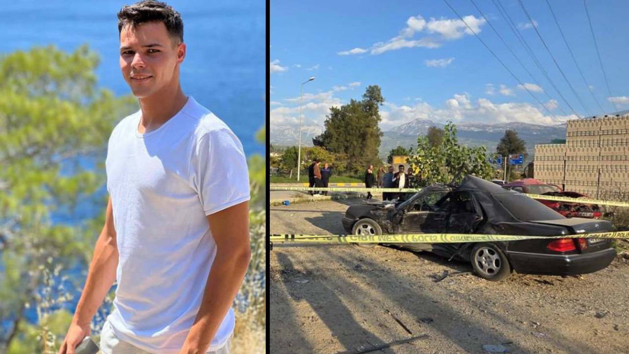 Park halindeki otomobile çarpan aracın sürücüsü öldü