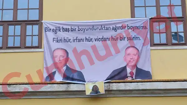 Pilav gününde dikkat çeken kare...