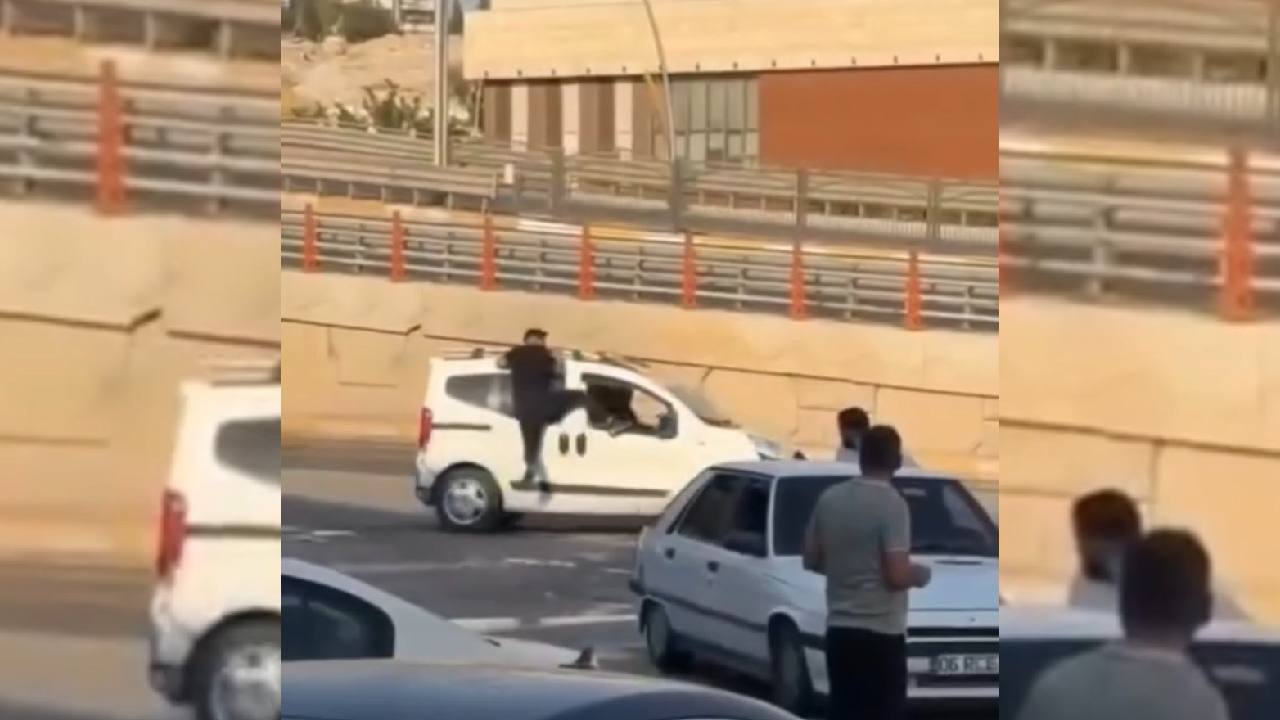 Şanlıurfa'da 'kardeş' kavgası... Aracına tutunup, camdan girmeye çalıştı