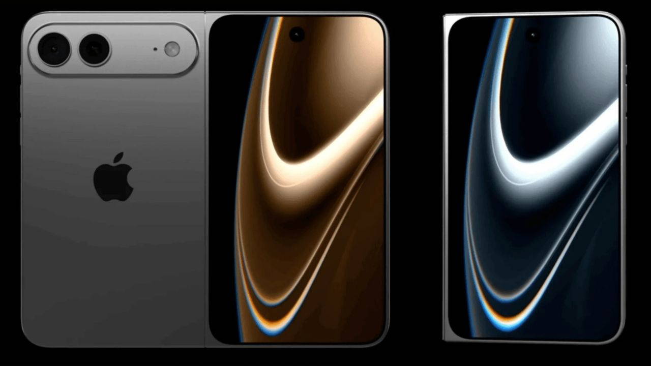 Katlanabilir ekranlı iPhone için dijital çizim görselleri ortaya çıktı