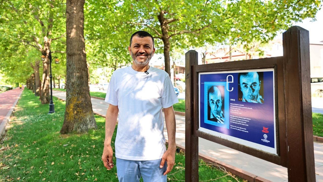 Denizli’de yürüyüş yollarını şiirlerle renklendirdi