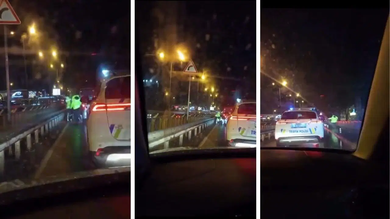 Esenyurt’ta alkollü sürücü aracı polisin üzerine sürdü!