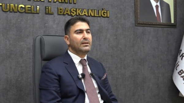 AKP Tunceli İl Başkanı Hakan Özer, görevinden istifa etti