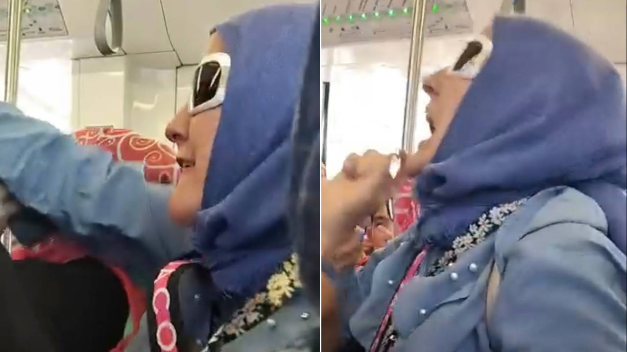 Eminönü’nde tramvayda 'yer' kavgası: Bağırıp sırt çantasını fırlattı