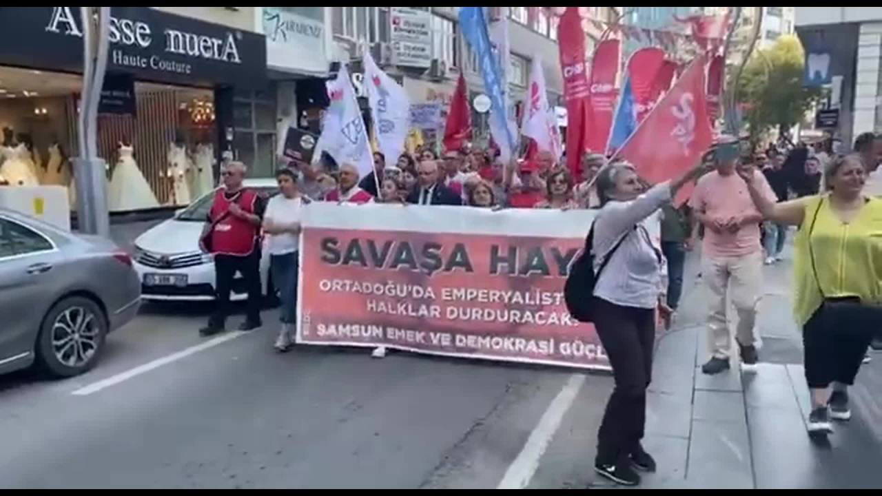 Samsun'dan tepki: ‘İktidar ve sermaye İsrail ile ilişkileri kesmeli’