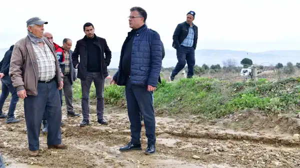 Alaşehir'de taşkın hasarları gideriliyor