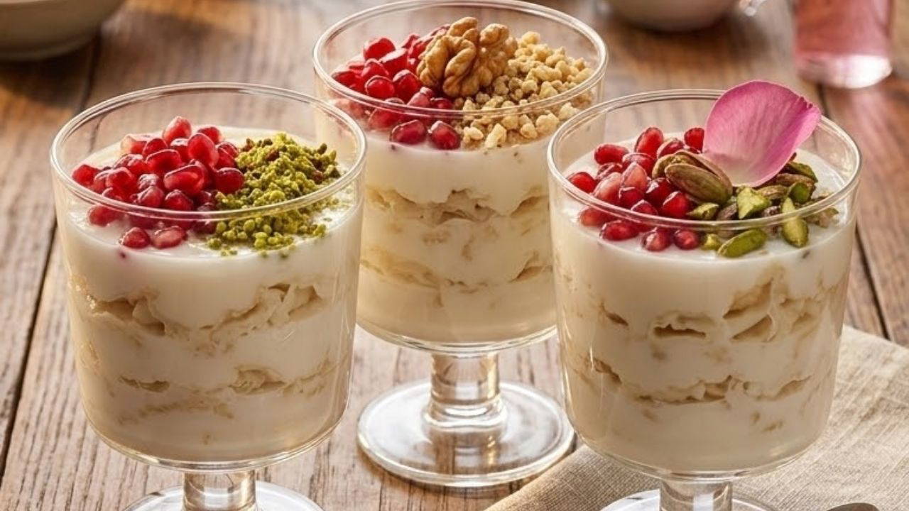 Koca tepsilerle uğraşmak yok: Yaprak yaprak porsiyonluk güllaç tarifi...