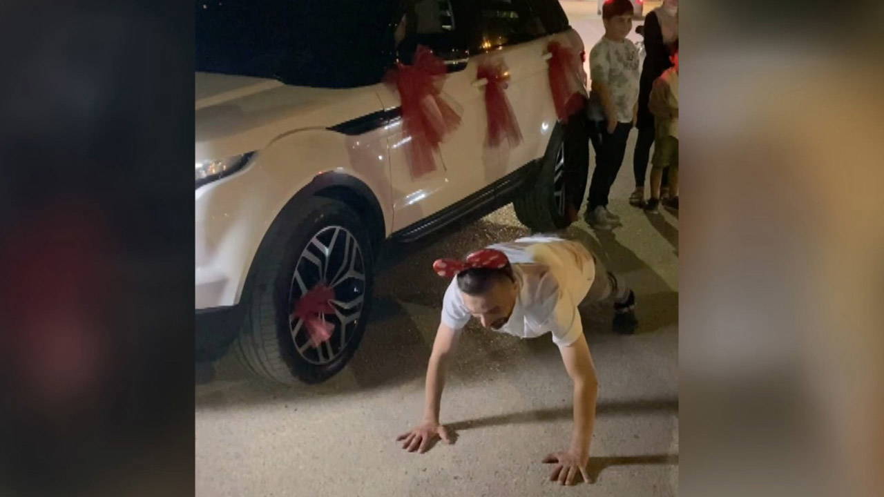 Düğün sonrası damada işkence gibi eğlence
