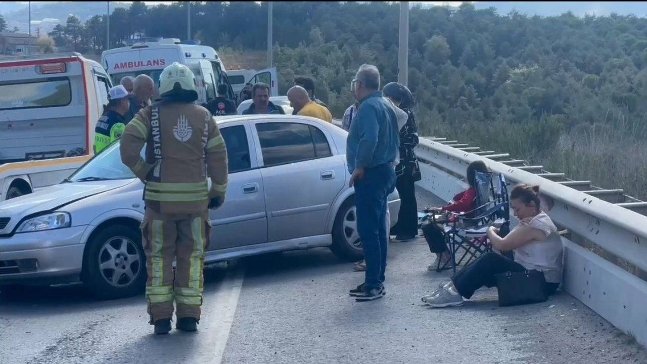 Şile Otoyolu'nda kaza: 4 yaralı