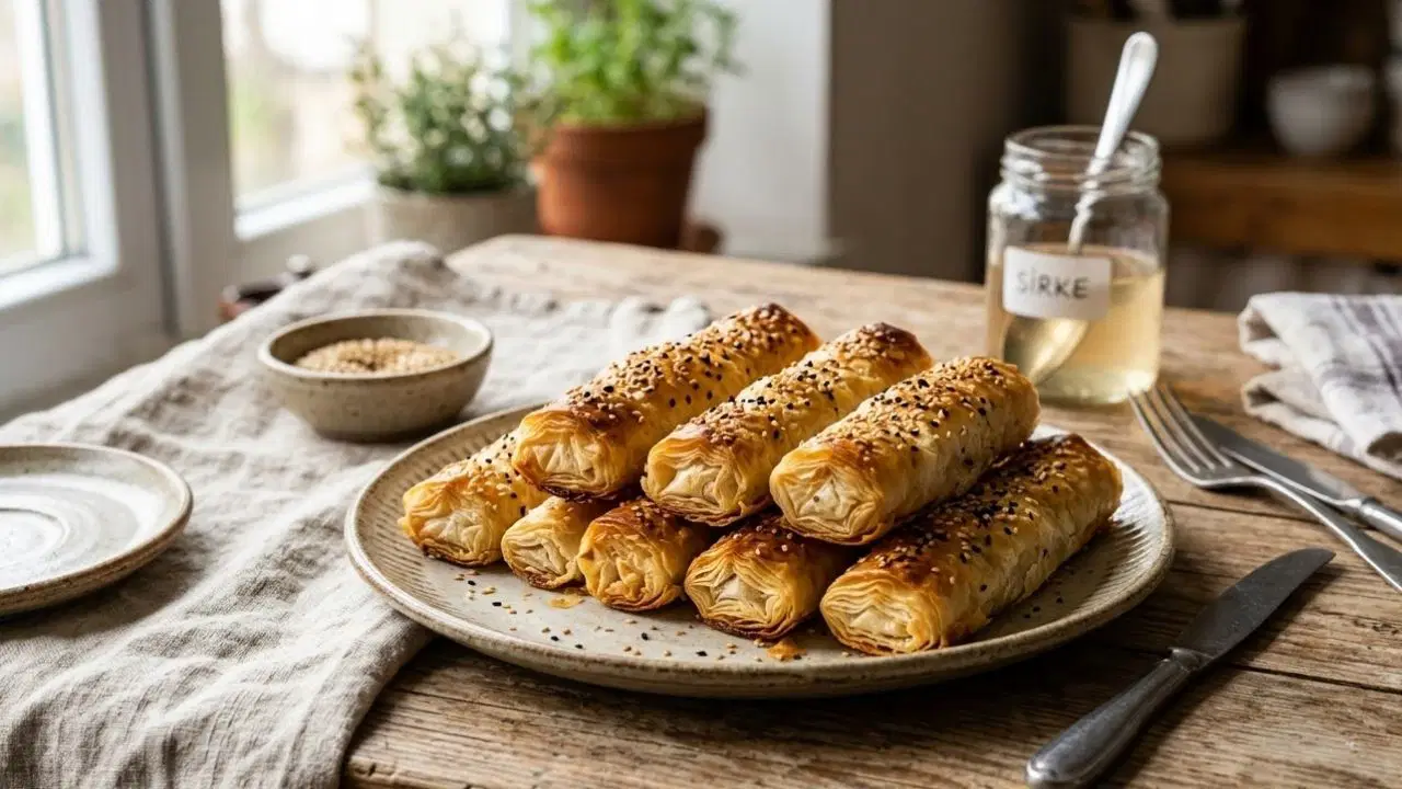 El açması zahmetine girmeden: Sırrı sosunda saklı sirkeli çıtır börek tarifi...