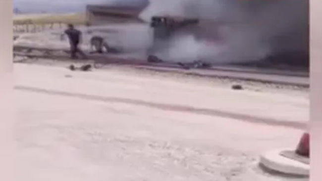Ankara Keçiören'de hafriyat kamyonları çarpıştı! 