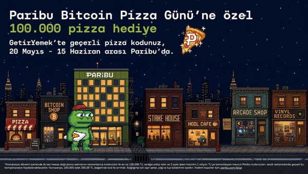 Paribu Bitcoin Pizza Günü’nde, Bitcoin ile yapılan tarihteki ilk alışveriş yeniden canlanıyor