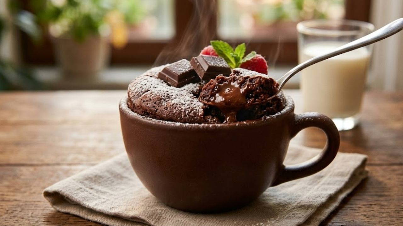 Fırın yok, beklemek yok: Sadece 3 dakikada fincan brownie tarifi...