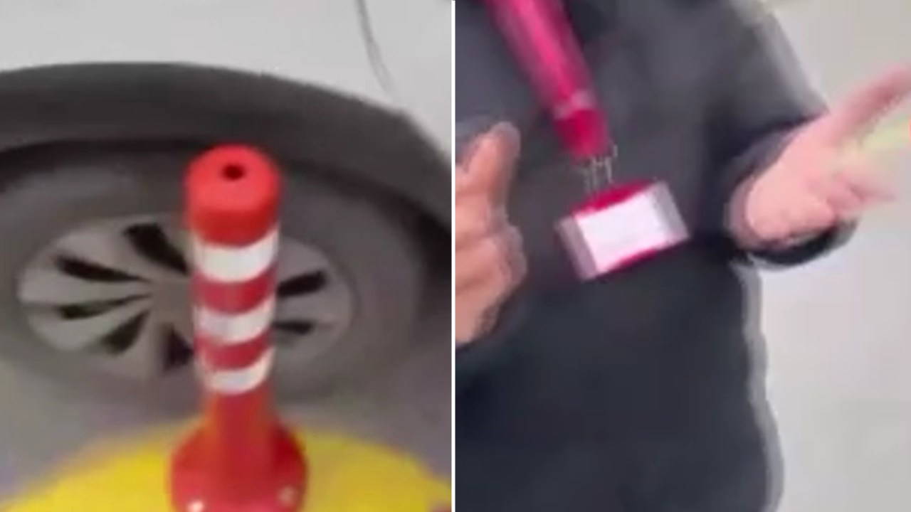 O anlar kamerada: Ehliyet sınavından 7’nci kez kaldı, ortalığı birbirine kattı