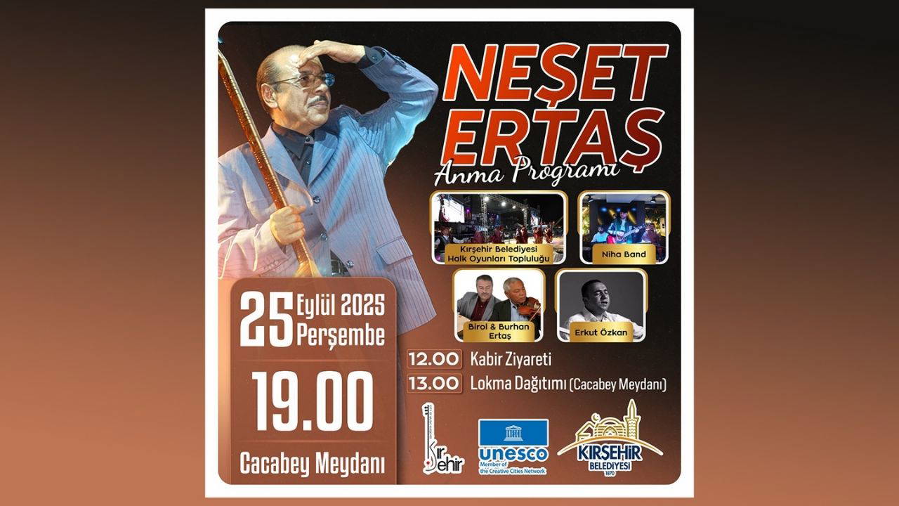 Kırşehir Belediyesi’nden Neşet Ertaş anma programı