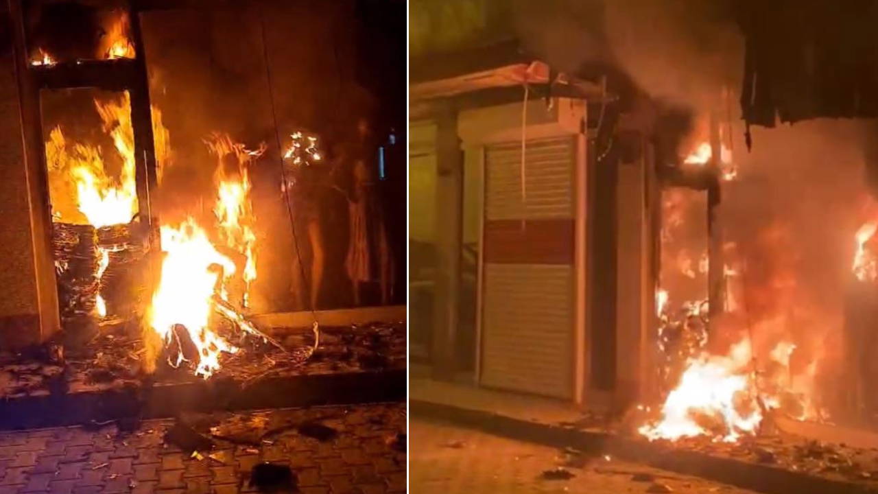 Adıyaman’da Giyim Mağazasına Molotoflu Saldırı: İşyeri Alev Topuna Döndü!