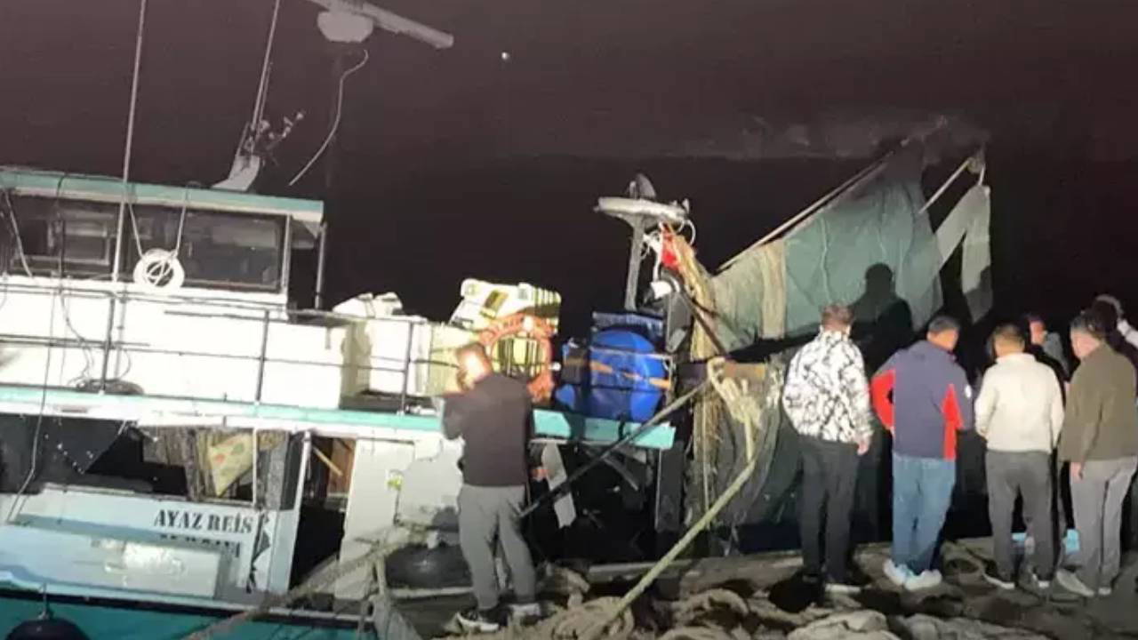 Samsun’da balıkçı teknesinde patlama: 4 yaralı