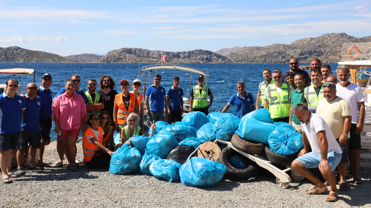 Muğla’da plastik atıklara karşı kıyılarda ortak mücadele