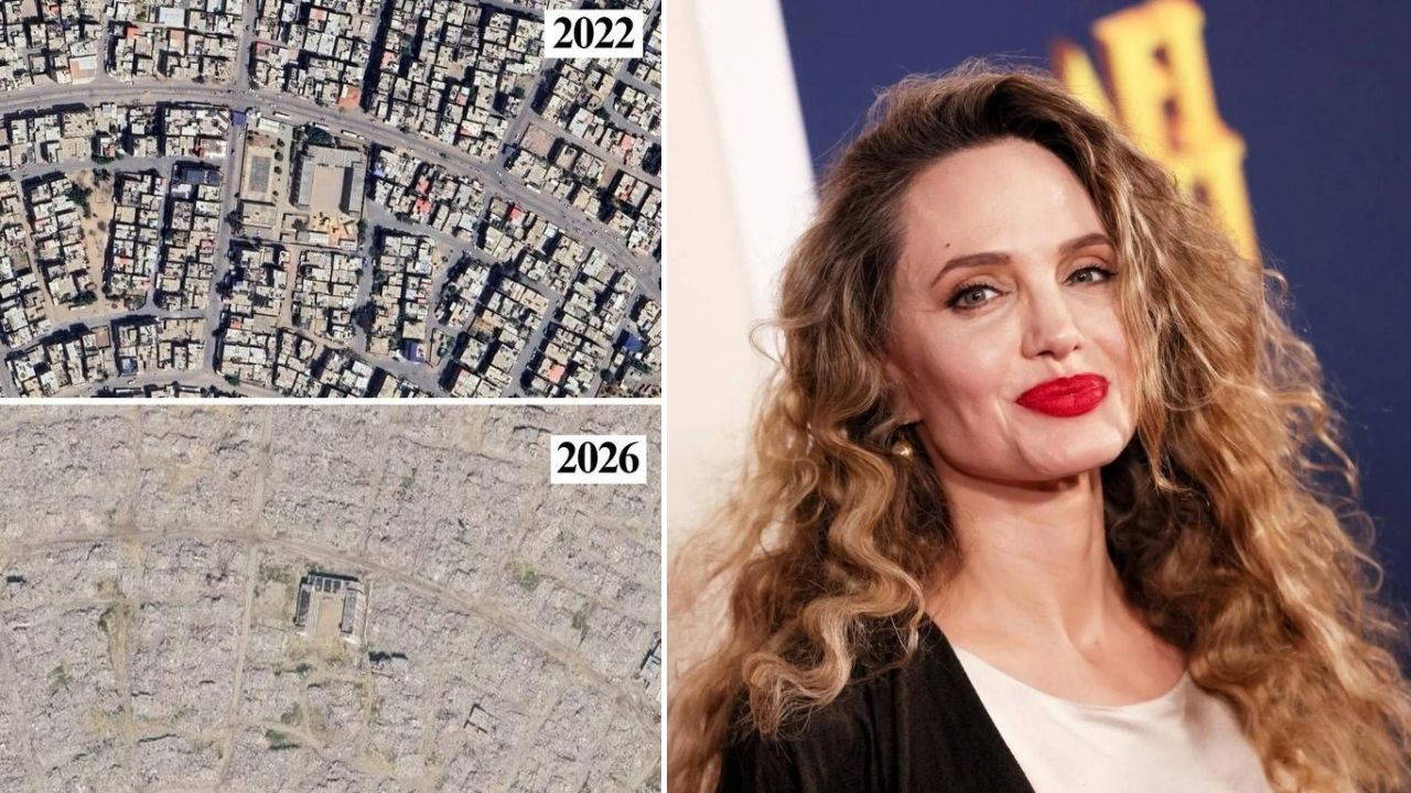 Dünyaca ünlü oyuncu Angelina Jolie Gazze'deki felakete dikkat çekti!