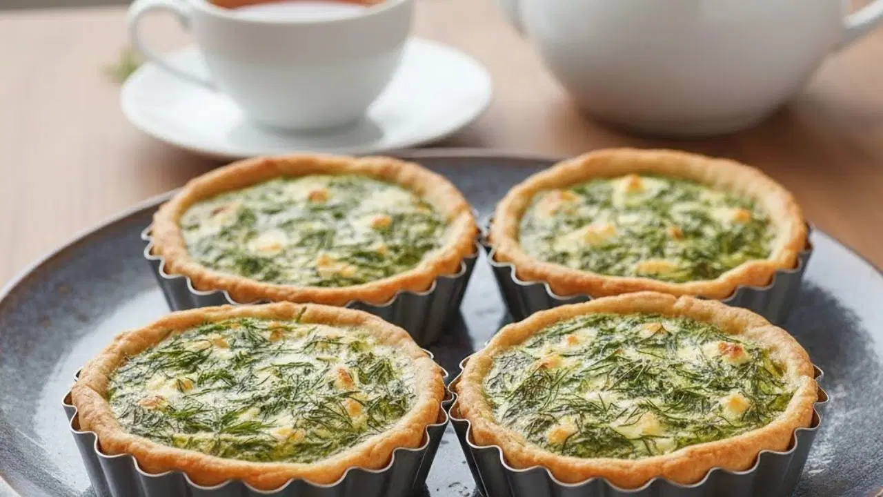 Çay saatlerinin yeni gözdesi: Kabaklı ve dereotlu tartolet tarifi