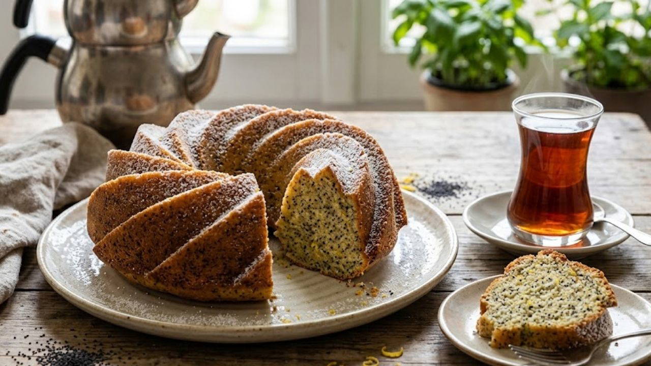 Ferah aromasıyla çay saatlerinin yıldızı: Limonlu haşhaşlı kek tarifi