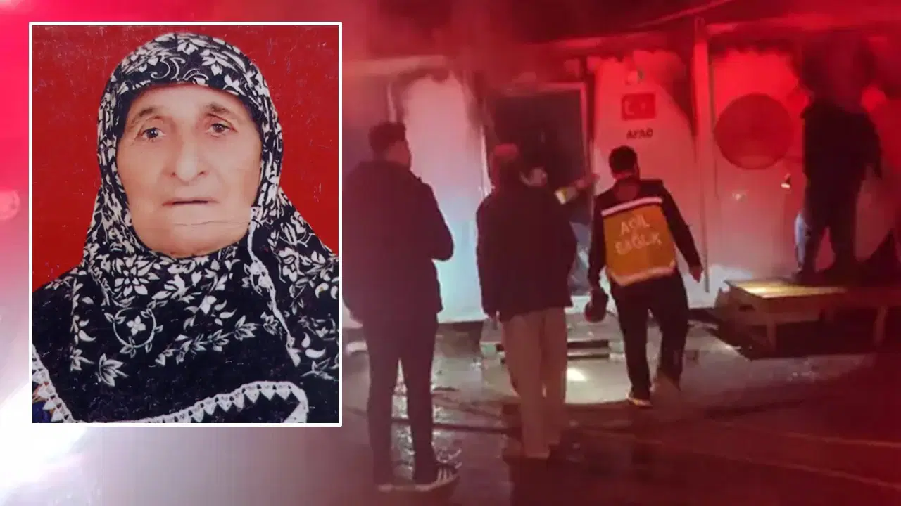 Adıyaman'da acı ölüm: 90 yaşındaki kadın, kaldığı konteynerde çıkan yangında yaşamını yitirdi