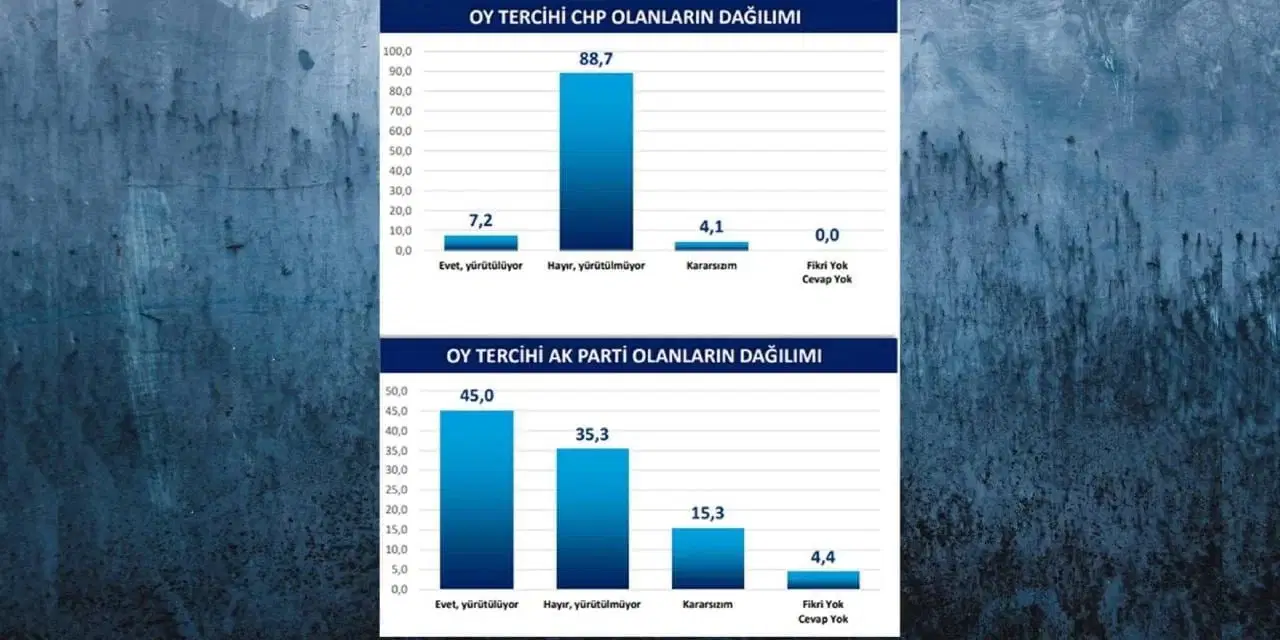 Anket katılımcılarının parti bazlı dağılımı