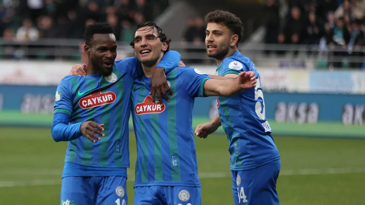 5 gollü karşılaşmada kazanan Çaykur Rizespor