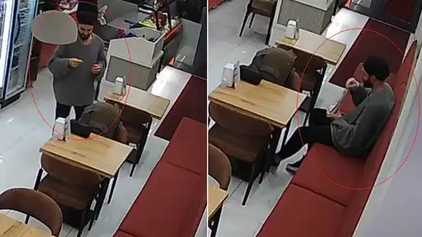 Çiğköfte dükkanında mide bulandıran anlar: Ücret ödememek için dürümüne kıl koydu!