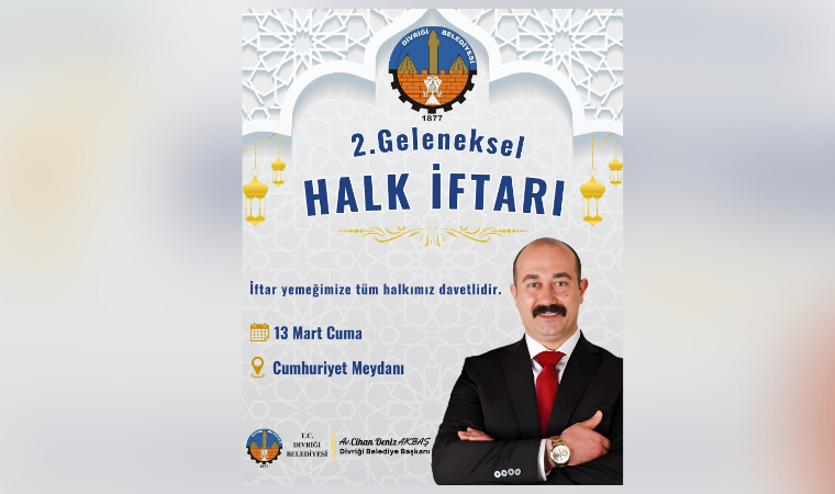 Divriğililer 'Halk İftarı'nda bir araya gelecek