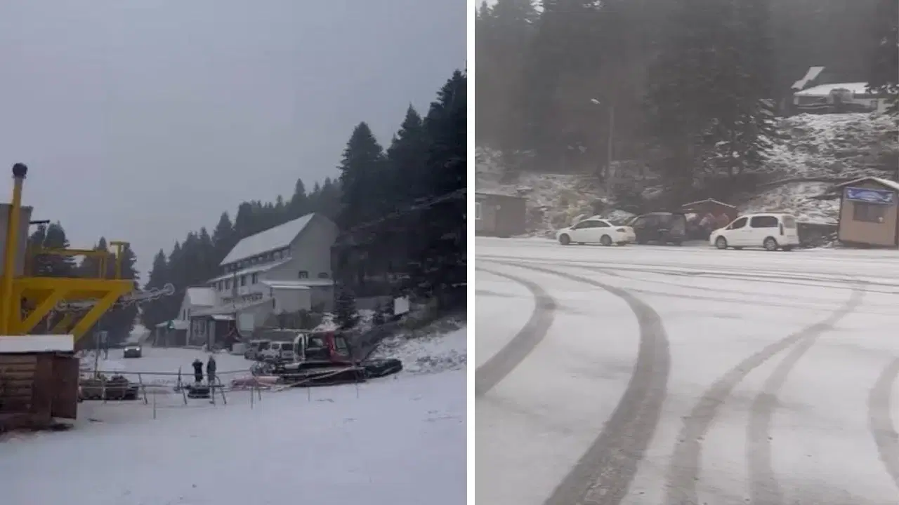Uludağ’da kar yağışı etkisini gösterdi