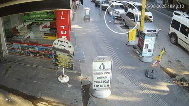 O anlar kameraya yansıdı