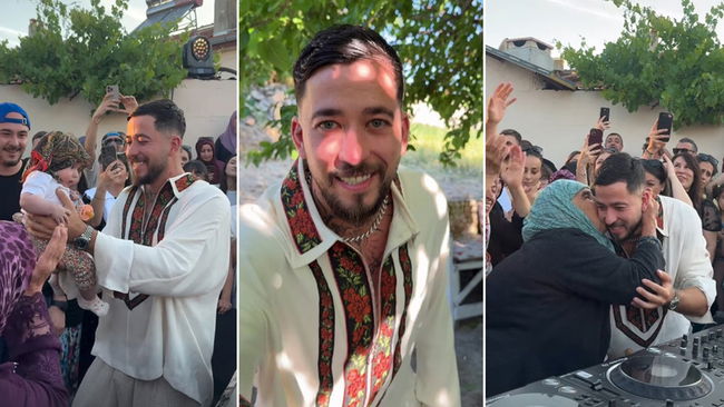 DJ Mahmut Orhan köyünde konser verdi!