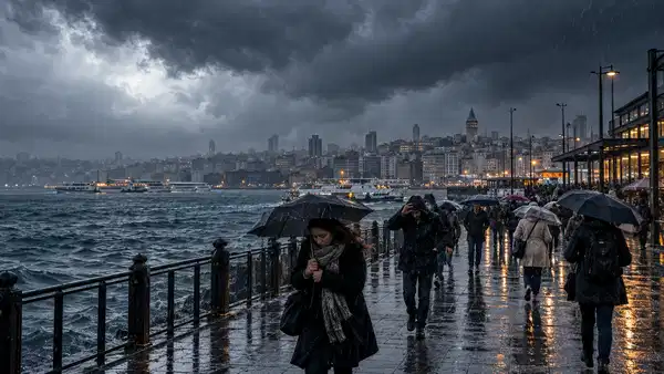 İstanbul'da Gökyüzünde Beklenmedik Değişiklik: Şiddetli Sağanak Alarmı!