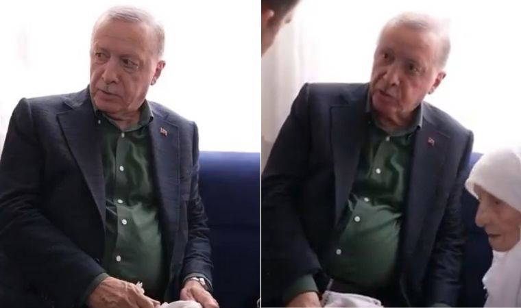 Erdoğan'ın ziyaret ettiği yaşlı kadın, topladığı paraları verdi: Filistin'e bağışladı