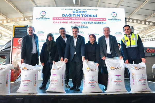 Denizli Büyükşehir’den üreticiye 2 milyon kiloluk gübre desteği