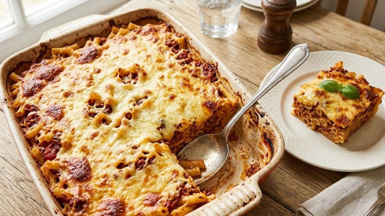 Kat kat lezzetiyle sofraların yıldızı: Bolonez soslu fırın makarna tarifi