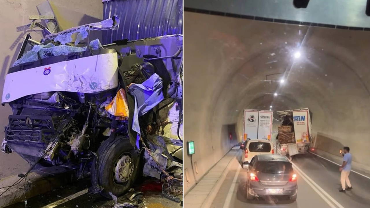 Tünelde feci kaza: 1 ölü, 2 yaralı