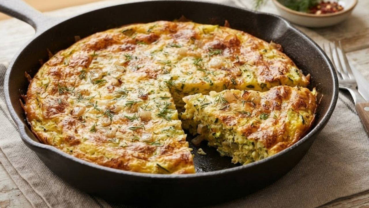 Kahvaltı sofralarına enfes İtalyan dokunuşu: Kabaklı frittata tarifi