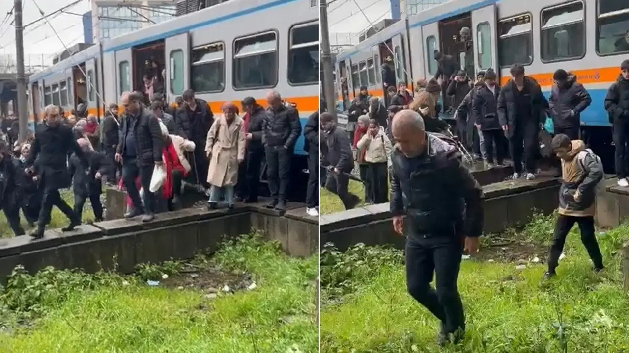 İstanbul'da metro raydan çıktı: Yolcular tahliye edildi!