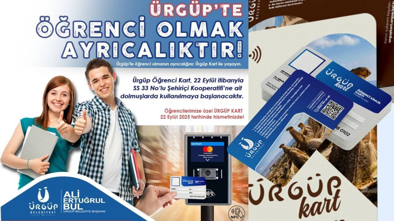 Ürgüp Belediyesi, öğrenci kart ile gençlerin yanında!