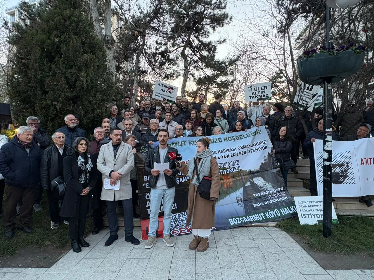 Bilecik'te altın madeni protestosu: Yaşam alanlarımızın tam ortasına müdahale edilecek