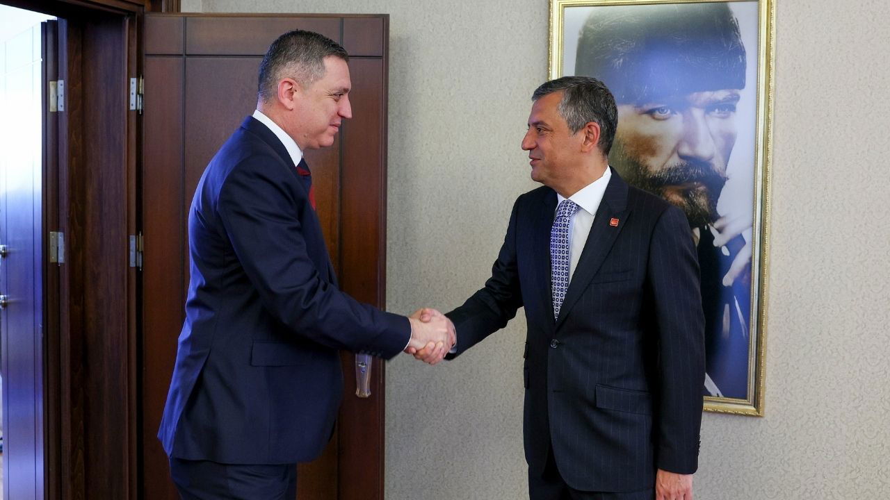 CHP lideri Özgür Özel, TBB Başkanı Erinç Sağkan’ı kabul etti