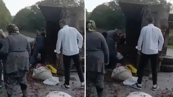 Düzce'de traktör römorku devrildi: 11 yaralı