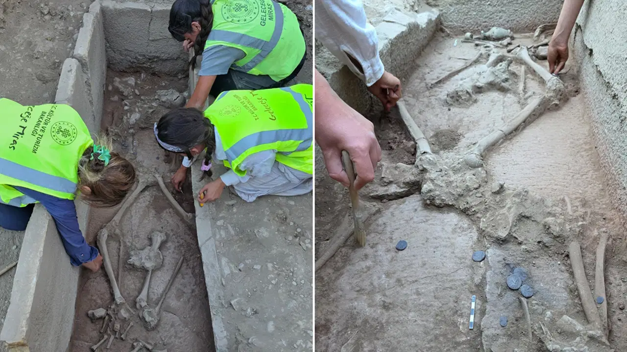 Aspendos'ta 2 bin 400 yıllık güreşçi mezarı keşfedildi